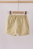 Premium Khaki drawstring shorts