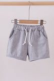 Premium Grey drawstring shorts