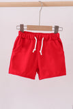 Premium Red drawstring shorts