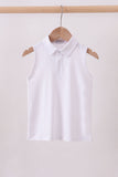 White everyday Collared Tank