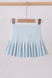 Sky pleated skort