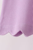 Lavender scalloped pants set
