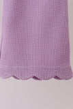 Lavender scalloped pants set