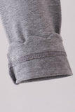 Grey scalloped leggings
