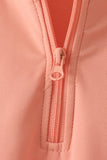 Coral scallped zipper active set