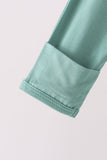 Sage zipper bamboo romper