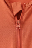 Caramel zipper bamboo anti-slip romper
