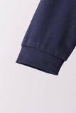 Navy bamboo pajama set – view 4