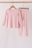 Pink bamboo pajama set – wholesale for boutiques | Honeydew USA
