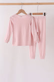 Pink bamboo pajama set – view 6