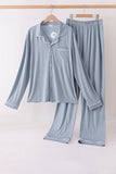 Blue bamboo mom pajama set – wholesale for boutiques | Honeydew USA