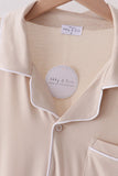 Beige bamboo mom pajama set – view 2