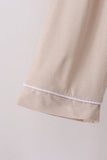 Beige bamboo mom pajama set – view 4
