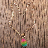 Gold Chain Bam Statement Necklace