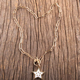 Gold Chain Bam Statement Necklace