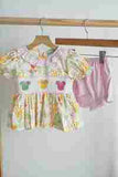 Sweet island character hand smocked bloomer set