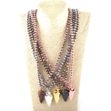 Tribal Arrowhead Statement Necklace