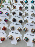 Glitter Stud Earrings