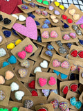Valentines Heart Stud Earrings Grab Bag