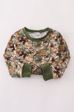 Camo leave dad&me sweatshirt