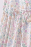 Floral print women dress
