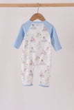 Blue all day adventure pocket romper