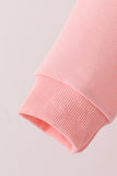 Pink Holly Jolly French Knot Mom&me Top