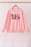 Pink Holly Jolly French Knot Mom&me Top