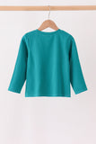 Green Christmas Tree Embroidery Top