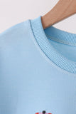 Blue Nutcracker Sequin Top