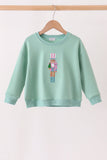 Sage Nutcracker Sequin Mom&me Top