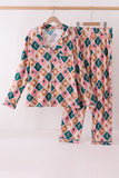 Green Gingerbread Bamboo Mom&me Pajama Set