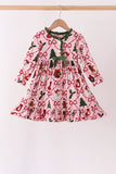 Pink Christmas Tree Bamboo Dress