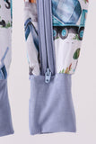 Blue Excavator Bamboo Romper