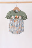 Green pumpkin french knot bubble