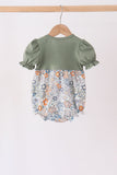 Green pumpkin french knot bubble
