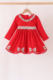 Red Bow Ruffle dress