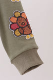 Green turkey sequin mom&me top