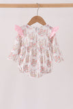 Pink horse ruffle bubble