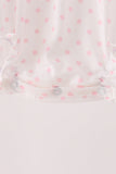 Pink french knot dot bubble