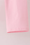 Pink french knot dot pants set
