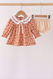 Fall floral print bloomer set