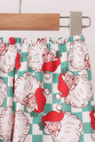 Red Santa Embroidery Pants Set