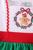 Green Gingerbread Smocked Bloomer Set