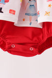 Red Nutcracker Ruffle Bubble