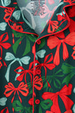 Forest Bow Zip Bamboo Mom&me Pajama set