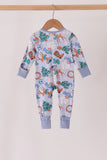 Blue Cowboy Bamboo Romper