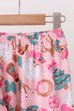 Pink Cowboy Ruffle Bamboo Pajama Set