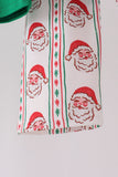 Green Santa Embroidery Pants Set