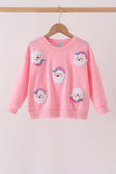 Pink Santa Sequin Top
